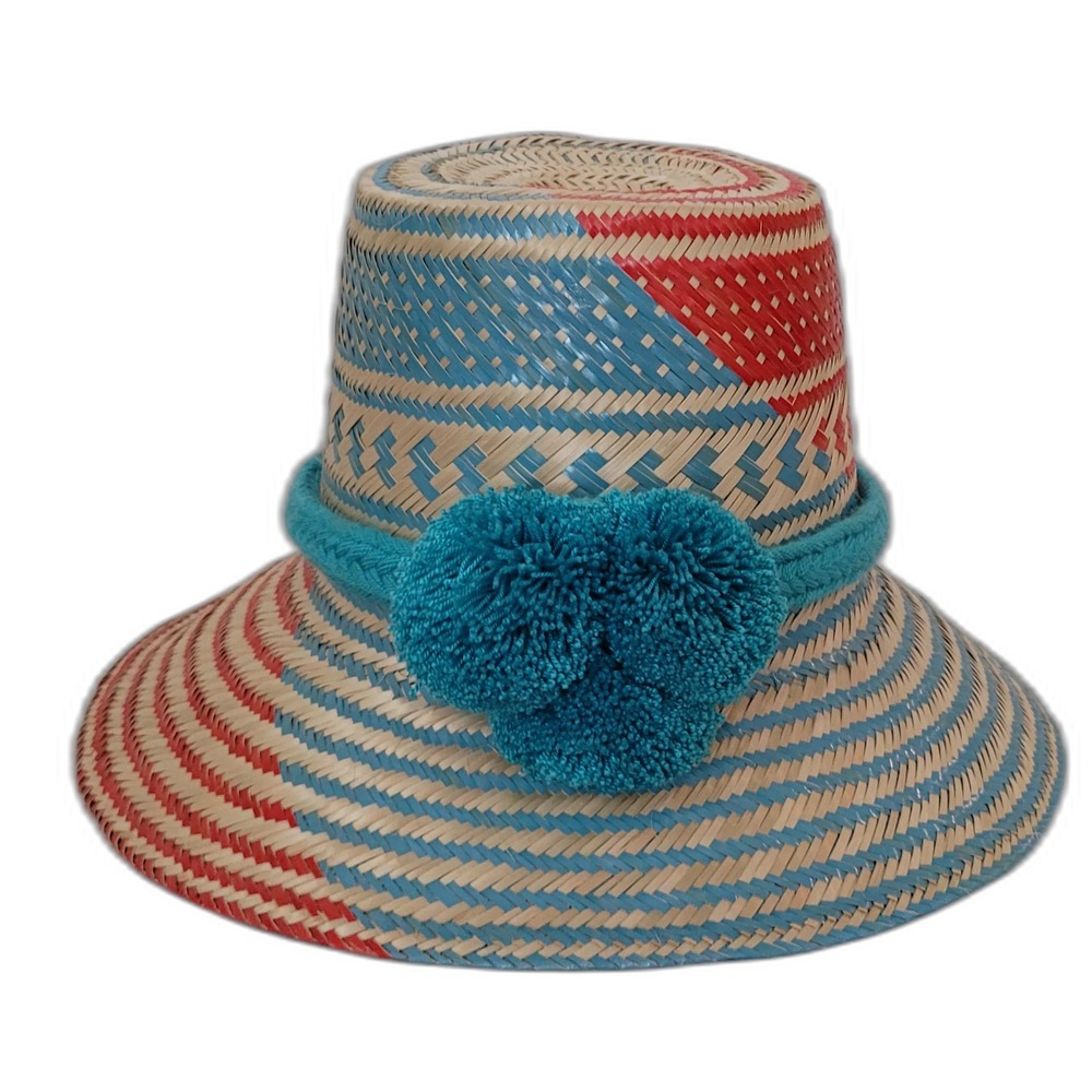 NWT Wuitusu‎ Kamila Handmade Wayuu Hat Sun Hat Summer Hat Straw Hat Boho Hat
